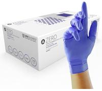 Unigloves Advanced Zero GM0054 Accelerator Free Nitrile Examination - Multipurpose and Free From Powder, Zinc, Sulphur & Latex, Box of 100 Gloves, Blue, Large