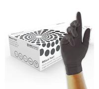 Unigloves Black Pearl Nitrile Examination Gloves - Multipurpose, Powder Free and Latex Free Disposable Gloves - Box of 100 Gloves, Black, Extra Small (GP0031)