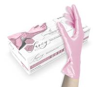 UNIGLOVES FANCY ROSE Disposable Nitrile Gloves Powder Free Size M