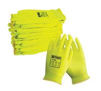 Unigloves Nitrex 370W - 10 pairs - Thermal Work Gloves for Wet and Dry Environments with Fully Coated Foam Nitrile Double Liner, in High Visibility Yellow