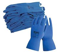 Unigloves Nitrex 645-10 pairs - Flock Lined Chemical Resistant Latex Gloves, in Blue