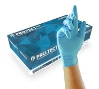 Unigloves PRO.TECT Blue GU0042 Heavy Duty Nitrile Gloves - Multipurpose, Powder and Latex Free, Disposable Gloves, Box of 100 Gloves, Blue, Small