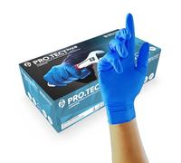 UNIGLOVES PRO.TECT Max 9N, Blue Nitrile Gloves, Box of 100, Size M
