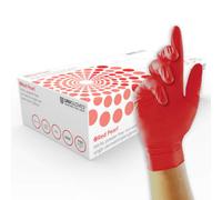 Unigloves Red Pearl Box Of 100 Nitrile Gloves