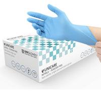 Unigloves Unicare Blue Box Of 100 Disposable Nitrile Gloves -Medium