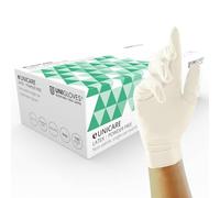 UNICARE Disposable Gloves Latex Non-powdered Extra Large (XL) Natural Pack of 100