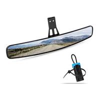 UNIGT Panoramic Convex Ranger Rear View Mirrors Compatible with 2017-2022 Polaris Ranger 500 570 900 XP 1000 XP/Crew Mirrors Factory Present Drop Down Mounting Tab
