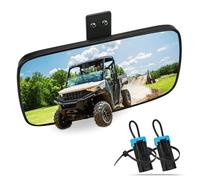 UNIGT Ranger Rear View Mirror, Center Convex Rearview Mirrors Compatible with 2017-2022 Polaris Ranger 500 570 900 XP 1000 XP/Crew Fits Factory Present Drop Down Mounting Tab 2879969