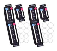 Uniharpa Tennis Score Keeper for Racket,Tennis Racket Pickleball Paddle Scorekeeper,Small Score Board Counter for Tennis Trainer,Point Tracker Recording Points,Recording Points&Sets,1.9g，2pcs