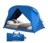UNIHIMAL Bed Tent Canopy Full, Blackout Tent - Portable Sleep Tent Easy Setup, Breathable Mesh, Privacy Curtains for Adults, Ideal for Indoor
