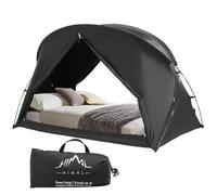 UNIHIMAL Bed Tent Canopy Twin, Blackout Portable Sleep Tent Easy Setup, Breathable Mesh, Privacy Curtains for Adults, Ideal for Indoor