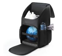 UNIHIMAL Bowling Ball Bag, Backpack Single Ball Bag with Padded Holder and Shoe Compartment Up to Size 16, Gifts for Bowling Lovers