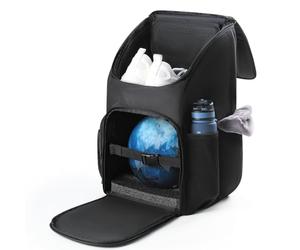 UNIHIMAL Bowling Ball Bag, Backpack Single Ball Bag with Padded Holder and Shoe Compartment Up to Size 16, Gifts for Bowling Lovers