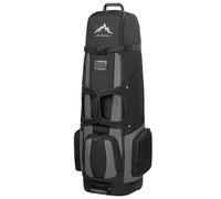 UNIHIMAL Soft-Sided Golf Travel Bag, Golf Travel Bags for Airlines with Wheels, Golf Travel Covers 900D Wear-Resistant Oxford, Waterproof, Universal Size（Black-Gray）