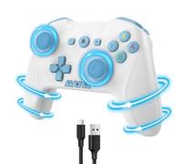 UNIHOW Gaming Controller For PC/MAC/iPad/iPhone/TV/Mobile/Android/IOS Remote Gamepad, Bluetooth Wireless Controller with Loop, Wake-up, Record, Turbo, Dual Vibration and Gyro Axis