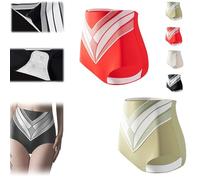 UNIHPY Titanium Fiber Tourmaline Shaping Shorts, Titanium Fiber Shaping Shorts for Women, Shrink the Abdomen and Buttocks (L,2p-F)