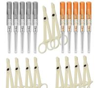 Unihuby 16G 14G Piercing Needle Clamp Kit Body Ear Nose Navel Piercing