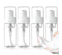 Unihuby 4x50ml Foaming Soap Dispenser, Travel Bottles Foam Pump Bottle Leakproof Refillable Dispensers for Shower Gel Foaming Bottle For Hand Soap Travel Refillable Bottles