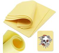 Unihuby A4 Synthetic Skin Tattoo Practice Skin 3 mm Tattoo Skin for Practice 3 mm Artificial Skin Pack of 4 Practice Skin 30 x 20 cm Silicone Tattoos Skins Fake Skins