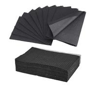 Unihuby Black Dental Bibs 50pcs Tattoo Bibs Disposable Dental Bib 13" x 18" in Tattoo Table Covers Clean Pad Premium Waterproof Tablecloths Clean Pad Patient Bib Napkins