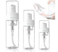 Unihuby Foaming Soap Dispenser 50 100 200ml, 3pcs Foaming Bottle Pump Bottle Dispenser for Travel Bottles Refillable Leakproof Foam Pump