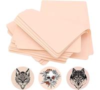 Unihuby Tattoo Practice Skin - 12Pcs 8x6" Double-Sided Silicone Soft Fake Skin for Eyebrow Tattoo Practice - Kit for Beginner & Experienced Artists