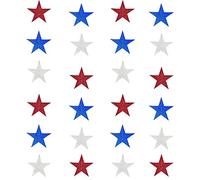 UNIIDECO Star Garland, 4 Pack Red White and Blue Star Decorations for 4th of July Patriotic Decor Flag Day Independence Day Memorial Day Labor Day Veterans Day President's Day Party