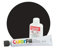 Unika ColorFill Black Granite (CF145) - Laminate Worktop Repair and Joint Kit, Joint Compound, Sealant & Filler | 25g Tube + Applicator + 20ml Solvent - Kitchen Worktop Scratch Repair