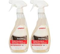 Unika Solid Surface Worktop Cleaner 500ml - Non-Abrasive Daily Cleaner for Solid Surface, Composite & Acrylic Kitchen Worktops, Removes Grease & Stains (Pack of 2)