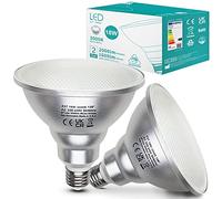 Unikcst 2X 18W PAR38 E27 LED Floodlight Bulbs Warm White Reflector Light | 2000lm Eqv.to 180W Halogen Lamp AC220-240V, Not Dimmable