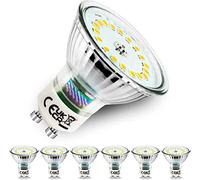 Unikcst GU10 LED Bulbs Neutral White 10W LED Spotlight Replaces 100W Halogen 4500K Base Glass 1050lm Bright Spot Lights 220-240V Energy Saving Light Bulb, Pack of 6