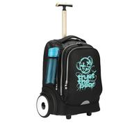 UNIKER 15.6 Inch Silent Stair-Climbing Rolling Laptop Bag, 40L Large Capacity Wheeled Bag for School Work Commute Travel, T5- Bear