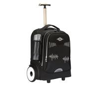 UNIKER Rolling Laptop Bag with Quiet Wheels for 15.6 Inch Laptop, 6inch Large Wheel Roller Bag,Backpack with Wheels, The Evil Eye Wheeled Computer Bag