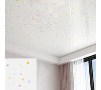 Unikicool Ceiling Tiles,PVC Ceiling Tiles Glue Up,Peel & Stick Ceilings Panels,2.5mm Thick Waterproof Insulating,Cutting,for Bathroom,Kitchen,Living Room Bedroom Ceilings