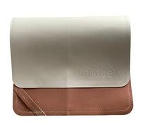 Uniklook Luxurious Faux Leather Reversible Baby Changing Mat, 16'x30', Wood + Blanc