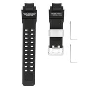 unilabo Resin Watch Band Compatible for Casio 16mm 10493622 GA-1000 GA-1100 GW-A1000 GW-A1100 GW-4000 G-1400 GWA-1000 Strap with Stainless Steel Buckle Replacement for men and women wirst watchband