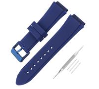 unilabo Rubber Watch Band Compatible for Guess W0040G7 W0247G3 W0040G3 45mm Silicone Strap Replacement for men and women wirst watchband (Blue)