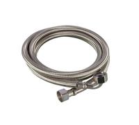 Unilateral Articulated Elbow 304 Stainless Steel Braided Hose Water Heater Toilet Angle Valve Faucet Hot Cold Water Inlet Pipe(Length 1.2m)