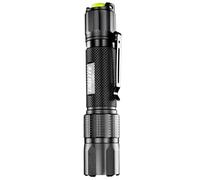 Unilite F-1400 LED Flashlight, Black, USB Rechargeable, Aluminium, 1400 Lumen, 14cm x 3cm x 2.5cm, IP68 Waterproof, 180m Beam