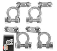 unillea 4Pcs Battery Terminals, Heavy Duty Dual-Wire Battery Terminal Connectors with Enhanced Conductivity for 12V/24V High-Current Car Battery Terminals for Trucks, Off-Road and Diesel Vehicles