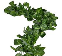 Unilove 168 feet Fake Foliage Garland Leaves Decoration Artificial Greenery Ivy Vine Plants for Home Decor Indoor Outdoors (Artificial Scindapsus Leaves)