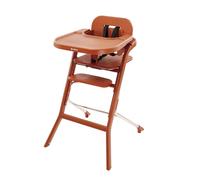 Unilove Grow with Me 2-in-1 Baby High Chair - Adjustable Toddler Chair with Baby Set, Removable Harness, One-Hand Seat & Footrest Adjustment, for Ages 6-60 Months - Pumkin Orange