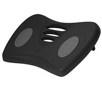 Unilux Chrysalis Adjustable Footrest - Ergonomic Under-Desk Foot Stool, Non-Slip, Adjustable Height & Tilt, Black