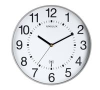 Unilux Funk-Wanduhr Maxi Wave, 30cm, silbergrau, Unilux Unillux Wave De (Unilux)