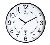 unilux Funkwanduhr Wave weiB 30,0 cm Kunststoff NEW
