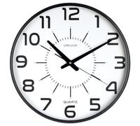 Unilux Maxi Pop Battery Clock Black 400094487