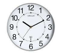 unilux Wanduhr Maxi Wave grau 37,5 cm Kunststoff NEW