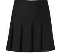 UniMark Girls & Ladies Skirts | All Round Pleated School Skirt Zip Drop Waist Sizes Girls 9-16-Women 10-20 (Black, Adult Size 12)