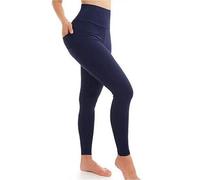 UniMark High Waisted Leggings for Women Plain Stretchy Soft Tummy Control Leggings Casual Gym Workout Yoga Leggings for Women UK Plus Size 8-28 | Navy Color (24)