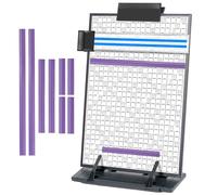 UNIMEIX Paper Stand Chart Knitting Pattern Holder with 8 Replacement Magnets Cross Stitch Supplies and Accessories for Crafts Work, 12" L x 8.4" W